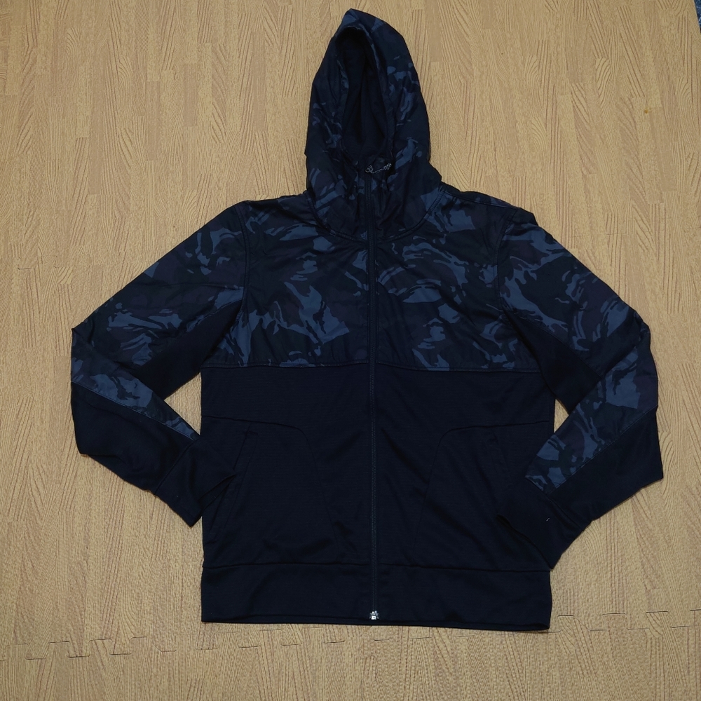 The North Face Jacket Men's Medium Camouflage Black Green Full Zip Hoodie - Picture 1 of 15